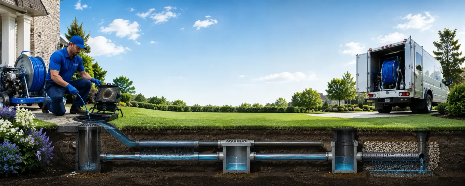 Outdoor drain cleaning information for Hanscom Afb, MA